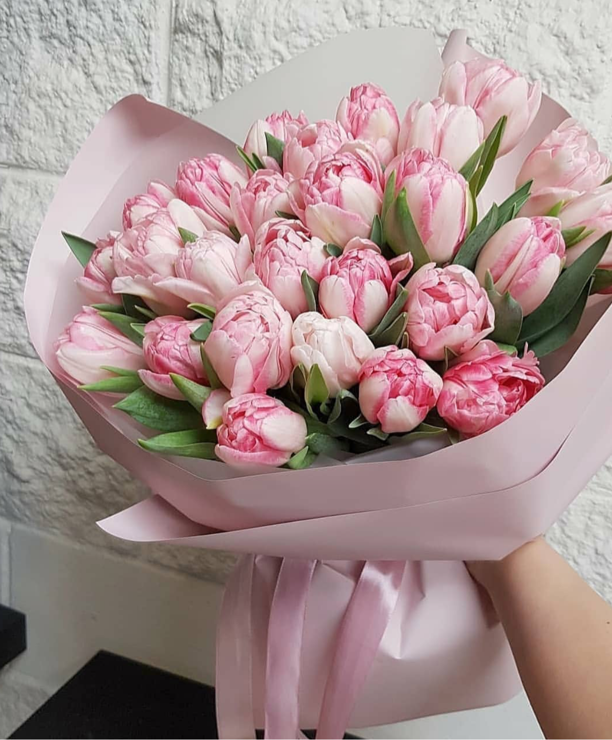 Peony tulip 🌷 light pink tulips (29pcs)