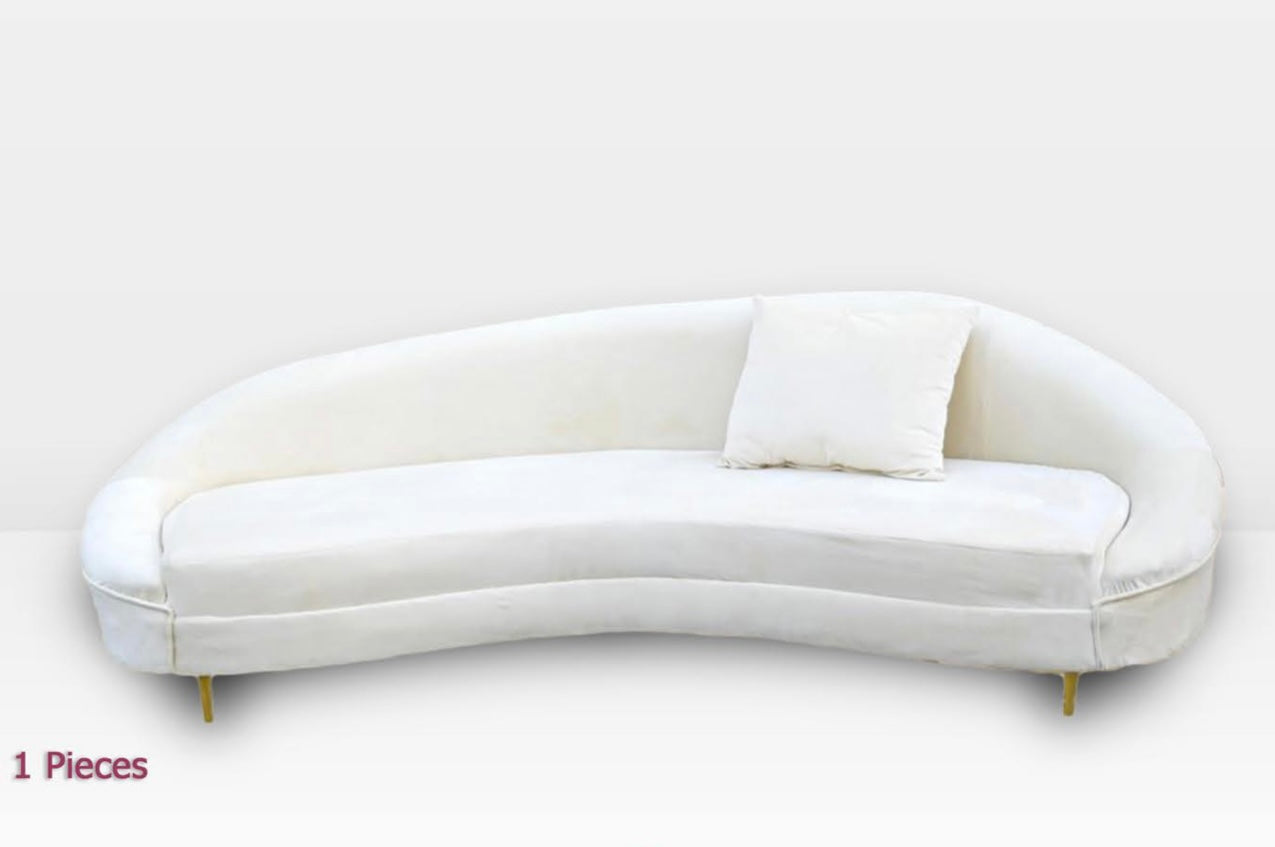 Soft curve sofa (decor rent)