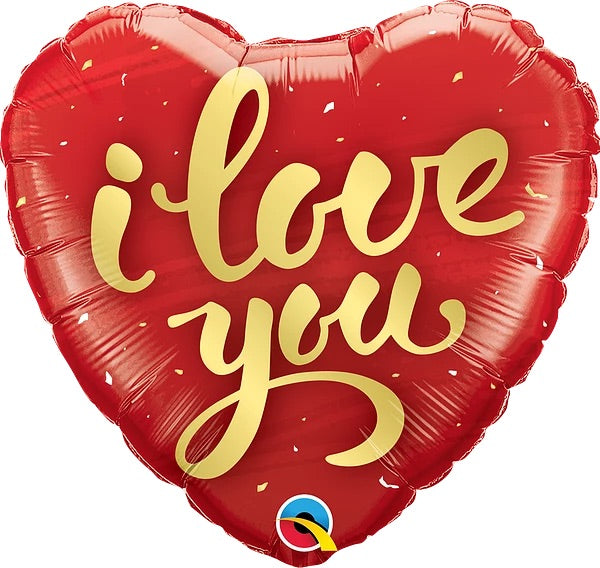 HELIUM BALLOON “I LOVE YOU HEART” RED