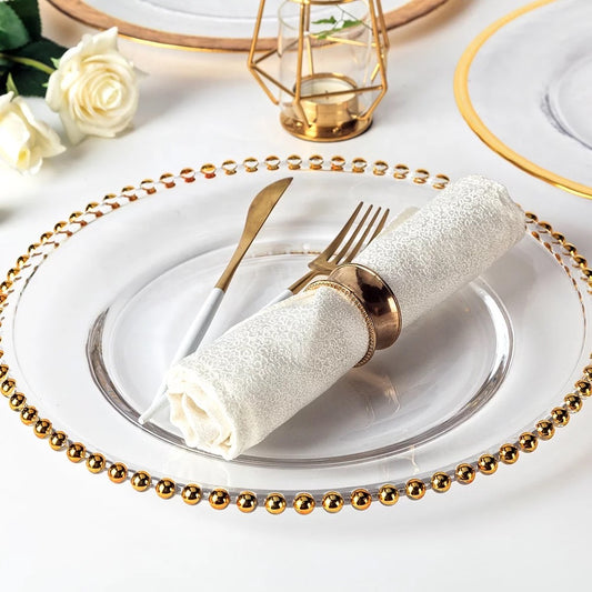 Golden ring for napkin rent