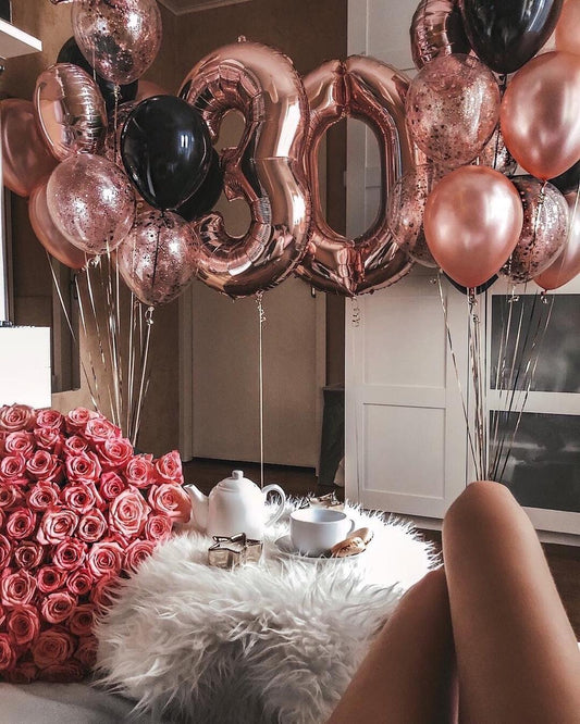 Rose gold balloons (0037)