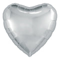 HELIUM BALLOON “SILVER HEART” 18 INCH PREMIUM PRIMA #021
