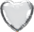 Helium balloon “Silver heart” Qualatex