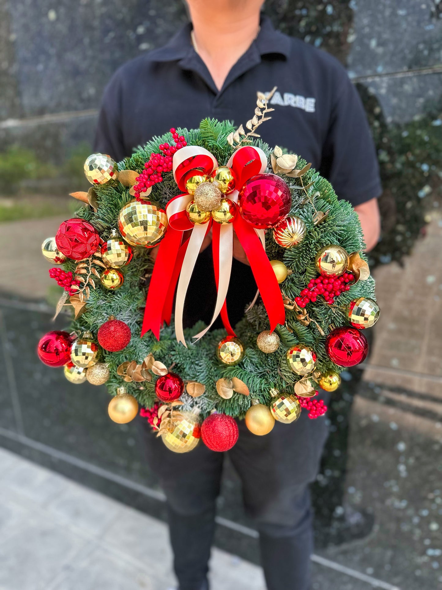 Christmas wreath 40 cm fresh nobilis