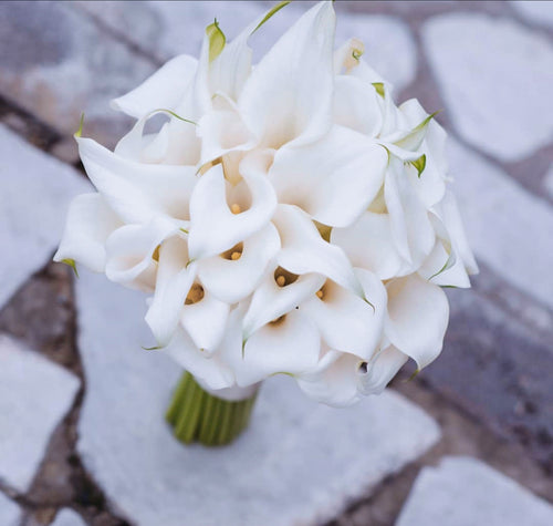 BRIDAL BOUQUET WITH CALA LILIES 31 PCS
