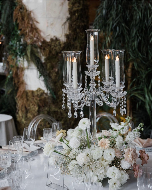 Flowers with candelabra