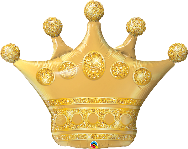 HELIUM BALLOONS “BIG GOLD CROWN” 89 CM