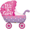 HELIUM BALLOON “ITS A GIRL STROLLER”
